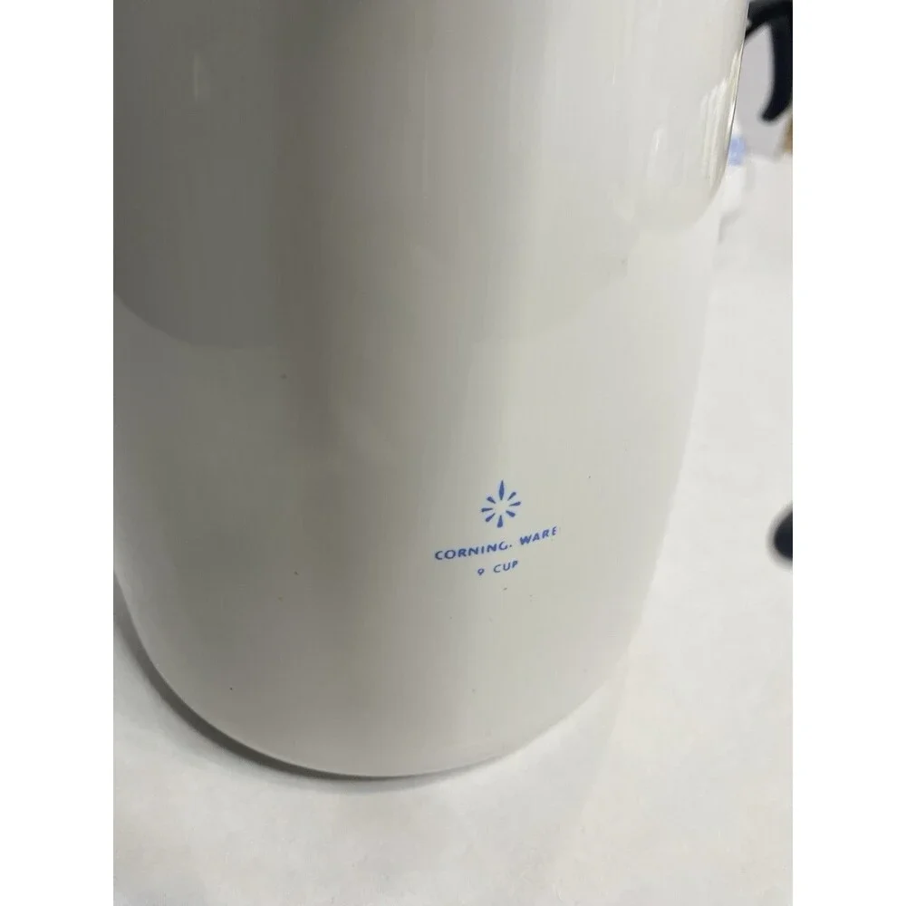 Corelle Ware Blue Cornflower Stove Top Set Of 2 Coffee Tea Pot 9 Cup And 6 Cup